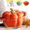 Fall Pumpkin Ceramic Bowl with Lid, 15 oz Microwave and Dishwasher Safe Pumpkin Soup Bowl with Handle, Pumpkin Decor Storage Jar for Home Thanksgiving Halloween Party, Pumpkin Dish, and Halloween (Orange)
